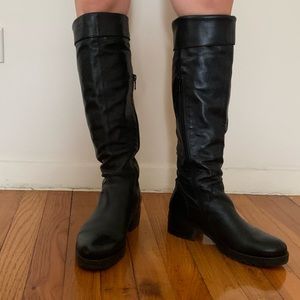 Leather boots